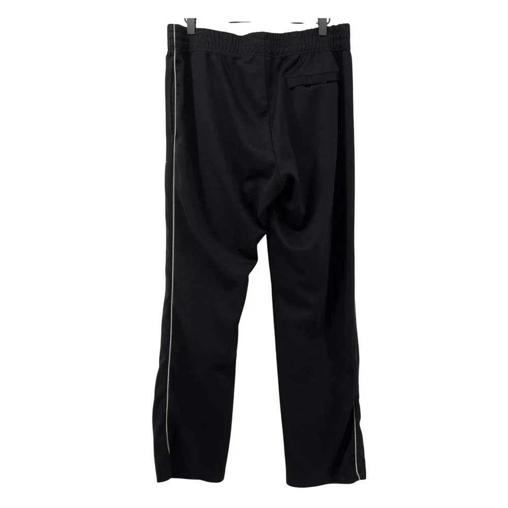 Nike Regular Fit Knit Track‎ Pants Black Men L Pockets Elastic Waist Sweatpant
